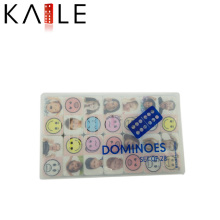 Mesas Domino avec boîtier en plastique à motif populaire